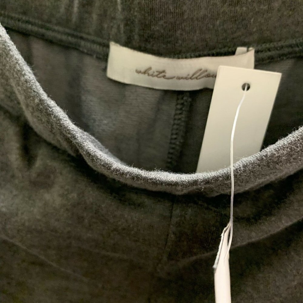 White Willow Womens Gray Solid Pull On Jogger Pan… - image 3